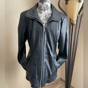 NEW. Michael Kors leather jacket.